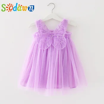 Sodawn Lete Popruh Oka Šaty Princezná Šaty, Oblečenie Pre Voľný Čas Baby Girl Šaty Dieťa Oblečenie Detí Šaty