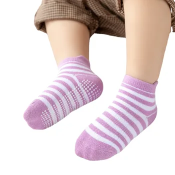 6 Párov Dieťa, Chlapec, Dievča Ponožky Letné Proti Sklzu pre Novorodenca Batoľa Obyčajný Solid Non-slip Bežné Bavlna Nízke Nohy Príslušenstvo