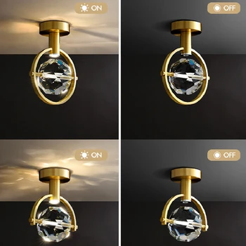 Crystal LED Prívesok Svetlo pre Jedáleň Povrchovú montáž Luxusný Luster Lampa pre Domáce Dekorácie