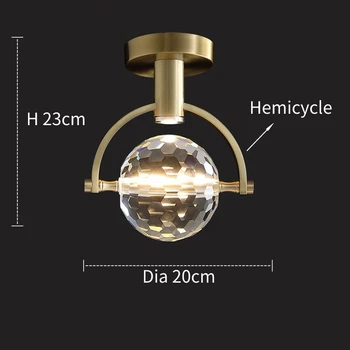 Crystal LED Prívesok Svetlo pre Jedáleň Povrchovú montáž Luxusný Luster Lampa pre Domáce Dekorácie