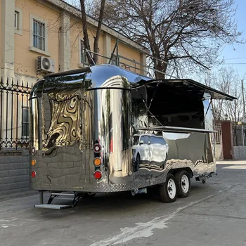 Vonkajšie Hotdog potravín košíka potravín truck kuchyňa vozíky na predaj európe potravín prípojného vozidla