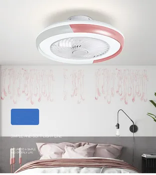 APLIKÁCIE led stropný ventilátor so svetlami, diaľkové ovládanie fanúšikov na domáce čítanie osvetlenie spálne, obývacia tichý 220v aplikácie smart Stmievateľné 50 cm
