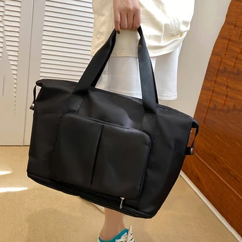 Oxford Prenosné Telocvični Tašky Nepremokavé Fitness Bag Multifunkčné Nosenie-odolný Skladací s Zips pre Vonkajšie Futbal