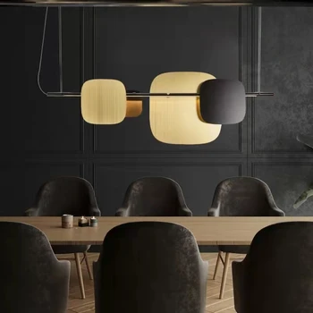 Led Umenie Luster Prívesok Svietidlo Stropné svietidlo Jedálenský minimalistický luxusné bývanie jednoduché moderné štúdie bar tabuľka dlhé