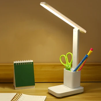 LED Stolná Lampa, Lampa na Čítanie Žiadne Blikanie, 3 Jas, Skladacie Stolové Lampy, Očná Starostlivosť Svetla na Čítanie, pre Office, Home, Koľaj