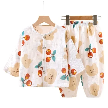 Baby Chlapci, Dievčatá Unisex Nastaviť Oblečenie, Oblečenie pre Novorodencov Pohodlné Krásne Módne Bežné Tlačené Bavlna Topy+nohavice