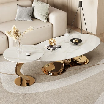 Rock-tvarované čaj stôl kombinácii svetlo luxusné moderné jednoduchá obývacia izba Domov návrhár talianskeho minimalistický high-grade čaj stôl