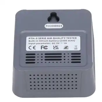 Teplota Vlhkosť Monitor 2400mah Lítiové Batérie, Smart CO2 Detektor s Zavesenie Otvor pre Rast Izba