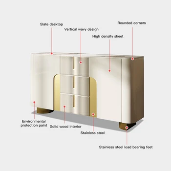 Moderný Minimalistický Sideboard Kuchynskej Linky, Nábytok Vstupná Hala Displej Skrinky Vitríny Obývacia Izba Bridlice Vstup Skrine