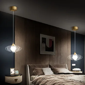 LED prívesok na čítanie luxusné Nordic Jedálenský Moderné Zlatá Výzdoba Jedálne, Spálne Štúdia Duplex Schodisko, Obývacia Izba svetlo