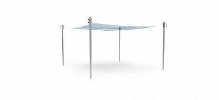 Sťahovacia tieniaca plachta pieskoviska 3x3m